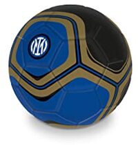 Mondo Toys - Voetbal genaaid Inter Pro - Maat 2 - 150 g - Zwart / Lichtblauw - 13403