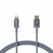Amazon Basics USB-A naar Lightning-oplaadkabel, nylon gevlochten snoer, MFi-gecertificeerde oplader voor Apple iPhone 14, 13, 12, 11, X, Xs Pro, Pro Max, Plus, iPad, 1,8 m, donkergrijs