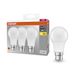 OSRAM BASE standard 60 mat LED-pære med B22d sokkel, klassisk pæreform, 3-pak, 8,5W, 806lm, 2700K, varmt hvidt lys