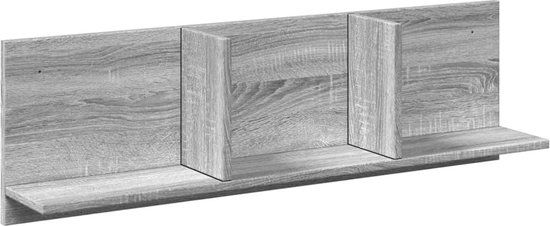 vidaXL Wandkast - Hout - Grijs Sonoma Eiken - 100x16,5x30 cm