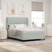 Maison Exclusive - Lit boxspring avec tête de lit gris clair 190 x 140 cm, velours