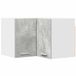 vidaXL Hangkast Beton Grijs en Wit 57 x 57 x 40 cm Bewerkt hout