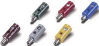Merkloos Modelspoor stekker 2.6 mm 100 stuk(s) Met dwarsgat Bruin