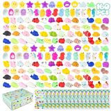 BONNYCO Mochi Squishy Speelgoed Feestzakvullers Kinderen, 160 Stuks Feestartikelen.
