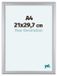 yd. Cadre photo A4 21x29,7 cm MDF Argent Mat Como