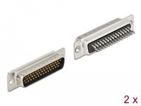 Delock 66707 kabel-connector D-Sub HD 44 pin Zwart, Zilver