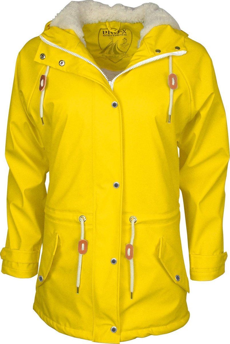 Pro-x Elements Regenjas Kira Dames Polyester Geel Maat 42