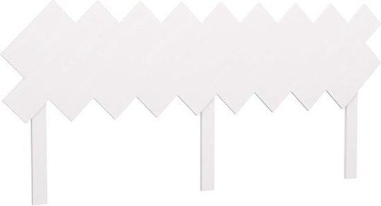 vidaXL Hoofdbord 178x3x80,5 cm massief grenenhout wit