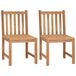 VidaXL Tuinstoelen 2 stuks massief teakhout