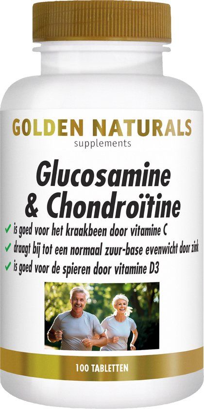 Golden Naturals Glucosamine & Chondroïtine - 100 tabletten