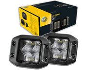 HELLA 1FA 358 176-831 LED-Verstraler - Black Magic Cube Kit 3.2" - 12/24V - Inbouw - Omgevingsverlichting - Kabel: 500mm - Stekker: DEUTSCH stekker - Set - Aantal: 2