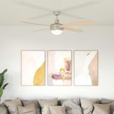 VidaXL Plafondventilator met licht en afstandsbediening ø 130 cm