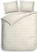Heckettlane Dekbedovertrek Diamante - Tweepersoons - 200x200-220 cm - Off-White