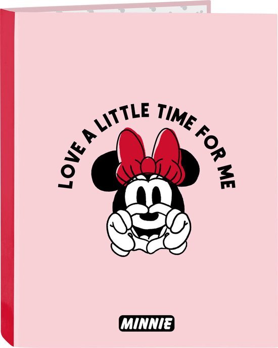 Ringmap Minnie Mouse Me time Roze A4 (26.5 x 33 x 4 cm)