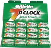 Gillette double edge scheermesjes 7 O'Clock Permasharp Stainless 100 stuks