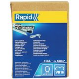 RAPID RPDVR16GA319-TB Hekwerk Hogringen VR16 Verzinkt, 3.190 St, voor het Bevestigen van Spandraad en Gaas, voor FP222 en FP20 HekwerktangPak van 3190,Metaal