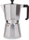 La Cafetière Venice Aluminium espressomaker met koelblijvende handgreep en knop