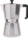 La Cafetière Venice Aluminium espressomaker met koelblijvende handgreep en knop