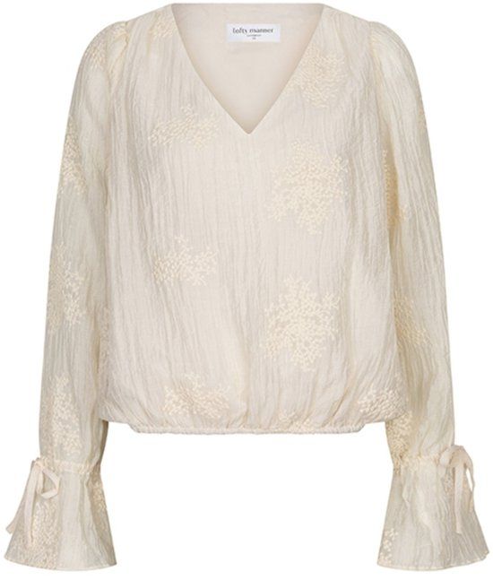 Lofty Manner Blouse Top Tilly Rg59 Cream Dames Maat - XL