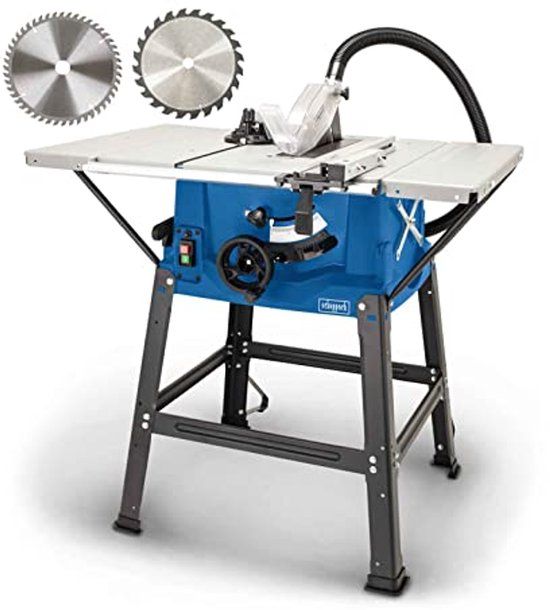 Scheppach Tafelcirkelzaag HS100S - 2000W - 250 mm - 2 zaagbladen