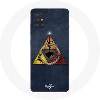 Maniacase Hoesje voor Samsung Galaxy A51 5G Game of Thrones seizoen 8 De IJzeren Troon Driehoek Logo Baratheon Lannister Stark en Targaryen