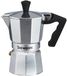 Barazzoni Espressomachine van aluminium, 2 kopjes, grijs