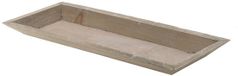 Merkloos Dijk Natural Collections Kaarsenbord - Kaarsen Plateau - Rechthoekig - Hout Naturel - 39 x 15 cm