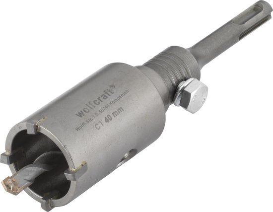Wolfcraft Holboorkroon 40mm SDS-plus M16 schroefdraad
