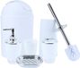 Set van 5 accessoires voor de badkamer - Blanc