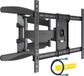 Invision TV muurbeugel voor 37-75 inch schermen, draai-, kantel- en uitschuifbare TV-beugel voor vlakke en gebogen TV's, max gewicht 50kg, VESA 200x100mm tot 600x400mm (DXL-DE-IA)