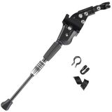 Achterbouwstandaard aluminium, 26 inch - 29 inch, met 3 klemmen en rubberen voet