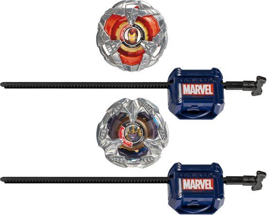 Beyblade X Marvel-collab, Iron Man 4-80B vs. Thanos 4-60P, multipackset