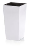 Bloempot Prosperplast Bloempot Hoog Vierkant Urbi Square 27x27x50cm WIT