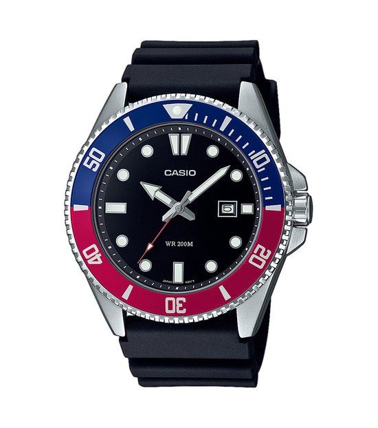 Casio Collection MDV-107-1A3VEF Herenhorloge 44,2 mm - Zwart