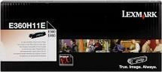 Lexmark E360H11E Black Toner Cartridge - 9000 Pages