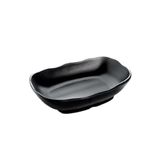 6 Asami Ware 6-delige rechthoekige kommen, zwart, melamine, 25,2 x 15,8 x 4,2 cm