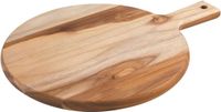 Planche à découper ronde en teck 40 x 30 x 18 cm