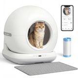 PawHut Zelfreinigende Kattenbak 72L met HD-camera