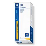 STAEDTLER Stick 430 F-3 Balpen Fijne Tip - Blauw (Doos van 10)