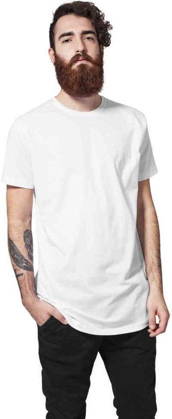 Urban Classics Shaped Long T-shirt - Men - White - 3XL