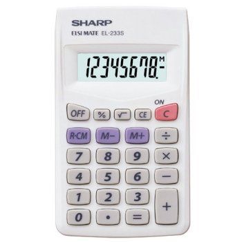 Sharp EL-233S Calculator - 8 cijfers - 35 gram