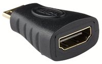 mumbi High Speed MINI HDMI naar HDMI High Speed Adapter 3D conform - verguld + gecertificeerd - HDMI aansluiting (19 pin) naar Mini HDMI mannelijk (19 pin)