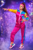 Partyrebel Luxe 80's / 90's Foute Trainingspak Dames – Neon Retro Party Outfit - Maat L