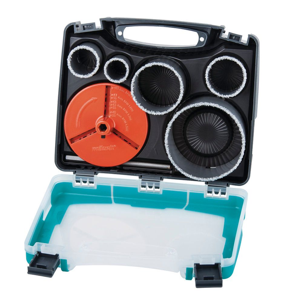 Wolfcraft 1 conduit hole saw set brick walls