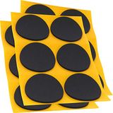 Adsamm® 18 x EPDM Celrubber Antislip Pads, Ø 70 mm, Zwart, Rond, 2.5 mm Dik