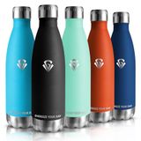 HoneyHolly Thermosfles, 18/8 roestvrij staal, 350 ml/500 ml/750/1000 ml, BPA-vrij, vacuüm-geïsoleerd, lekvrij, thermosfles voor kinderen, school