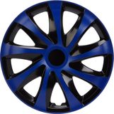 NRM DRACO - wieldoppen 16" - Set van 4 stuks - blauw/zwart