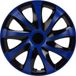NRM DRACO - wieldoppen 16" - Set van 4 stuks - blauw/zwart
