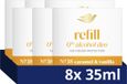 DOVE 0% Alcohol Refillable Deodorant - No. 38 Caramel & Vanilla - 8 x 35 ml