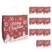 Idena 30362-12 - Vrolijk kerstcadeauzakjes, 12 stuks, 28 x 28 x 15 cm, papieren zakken, cadeauzakjes, kerstzakken